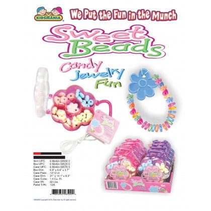 (S1 - 02) CHINA - Kidsmania Sweet Beads 80g x 1 Unit - SugarMarket.ca