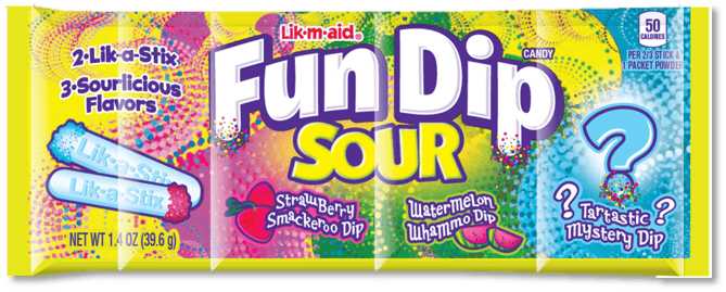 (S1 - 02) Mexico - Wonka Fun Dip - Sour 1.4oz (39.6g) x 1 Unit - SugarMarket.ca