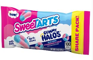 (S1 - 02) US - Sweetarts Gummy Halos Candies Share Pack - 3.5oz(99g) x 1 Unit - SugarMarket.ca