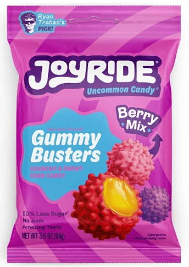 (S1 - 02)Box - Us - Joyride - Gummy Busters - Berry Mix 3.5oz (99g) x 10 pouches - SugarMarket.ca