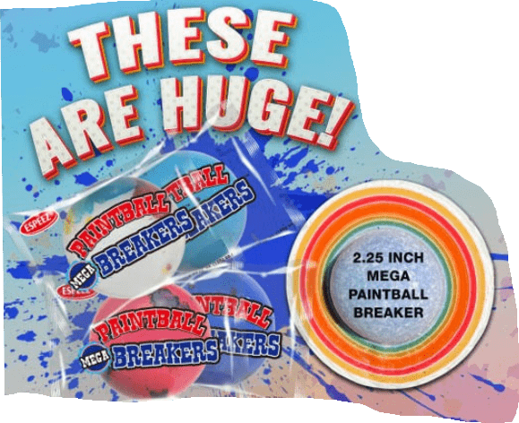 (S1 - 03) Box - China - Espeez Paintball Breakers - Mega 2.25 Inch x 18 Units - SugarMarket.ca