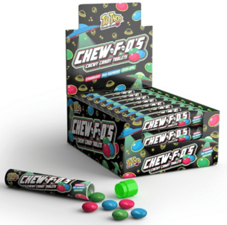 (S1 - 03) Box - CHINA - Too Tarts - Chew F - O's 1.05oz (29g) x 24 units - SugarMarket.ca