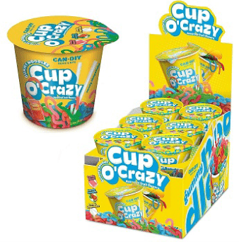 (S1 - 03) Box - CHINA - Too Tarts - Cup O'Crazy Gummi Noodles 2.2oz (62g) x 12 units - SugarMarket.ca