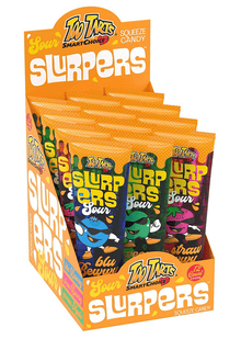 (S1 - 03) Box - CHINA - Too Tarts - Slurpers Squeeze Candy - SOUR 4oz (113g) x 12 units - SugarMarket.ca