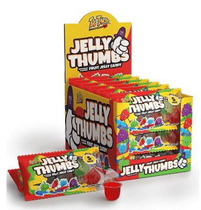 (S1 - 03) Box - COSTA RICA - Too Tarts - Jelly Thumbs 2.64oz (74g) x 18 units - SugarMarket.ca