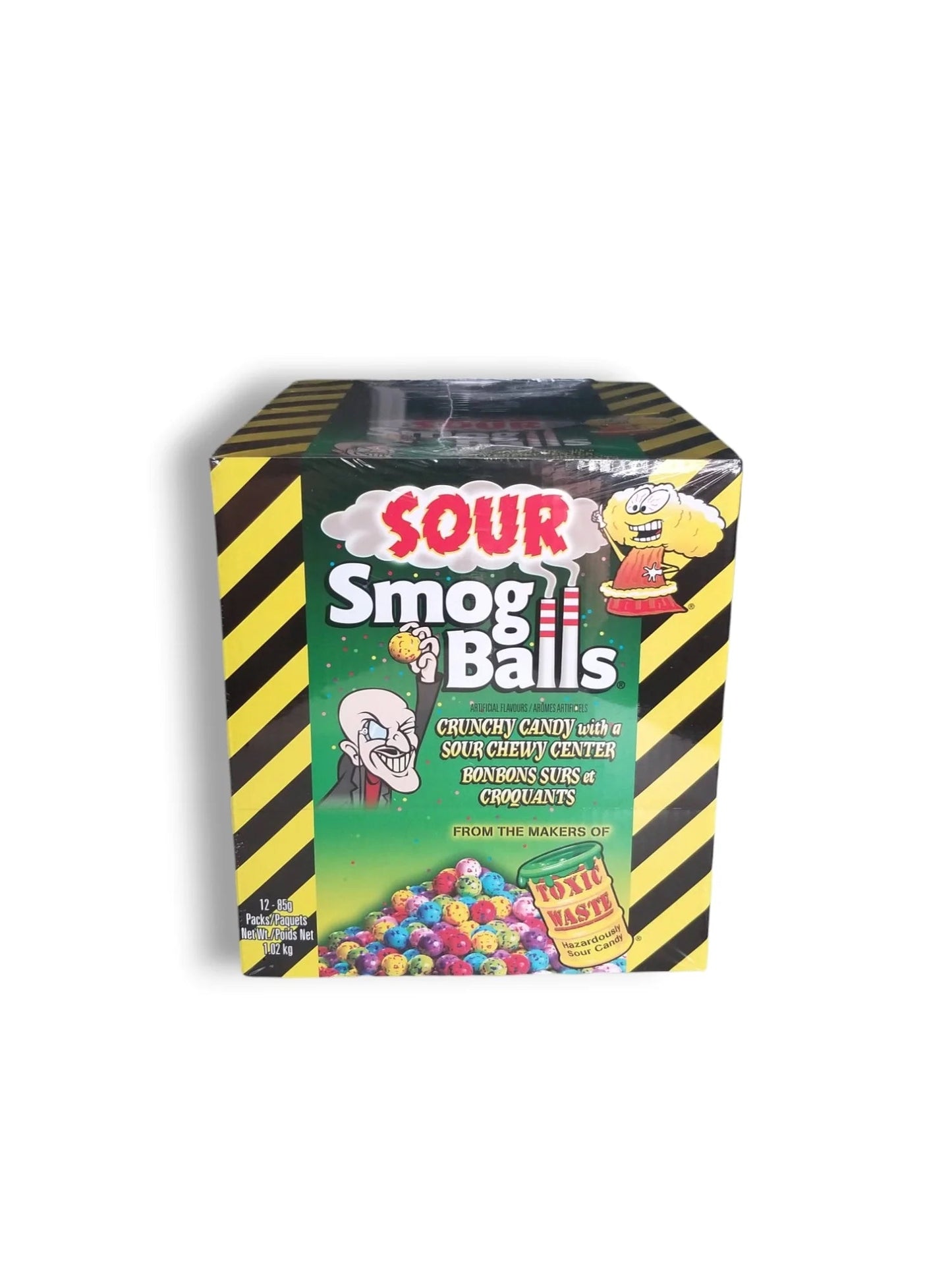 (S1 - 03) Box - Pakistan - Toxic Waste Sour Smog Balls 12 units - SugarMarket.ca