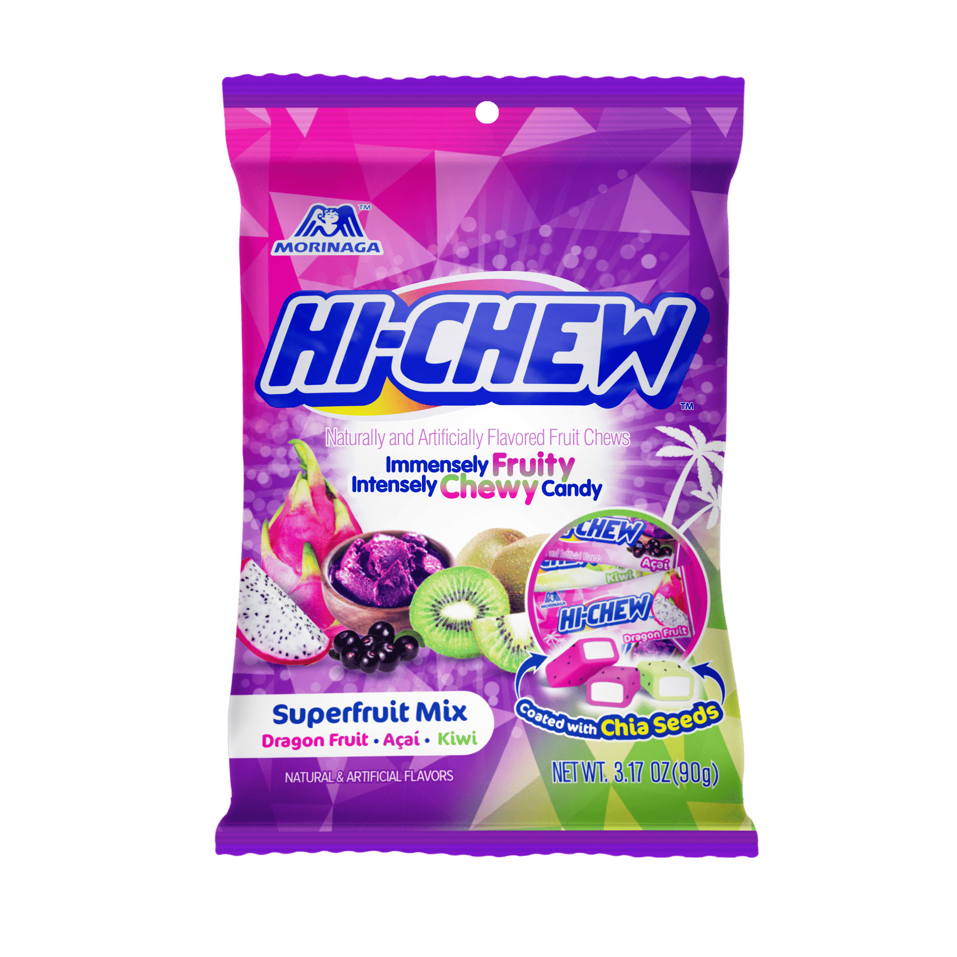 (S1 - 03) Box - TAIWAN - Hi - Chew Bag Superfruit 3.17oz (89g) x 6 units - SugarMarket.ca