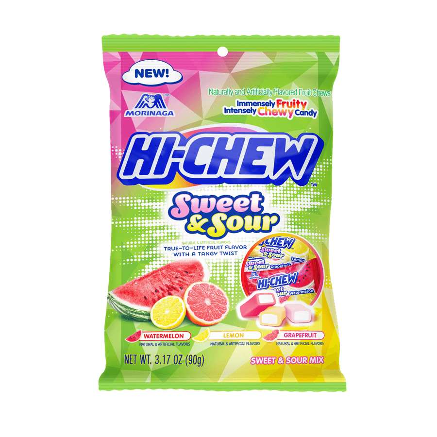 (S1 - 03) Box - US - Hi - Chew Bag Sweet & Sour 3.17oz (89g) x 6 units - SugarMarket.ca