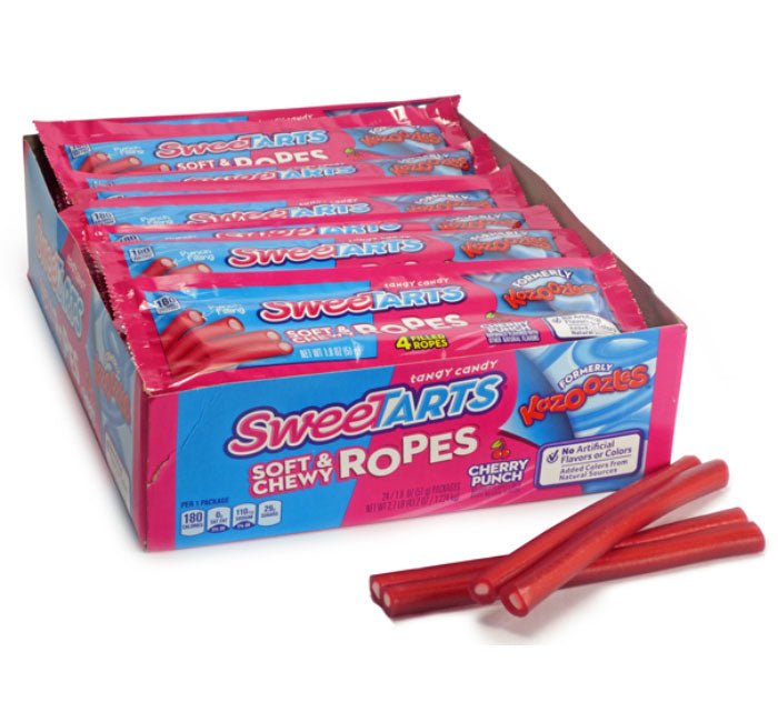 (S1 - 03) Box - US - Sweetart Ropes Share Size - Cherry Punch 3.5oz (99g) x 12 units - SugarMarket.ca