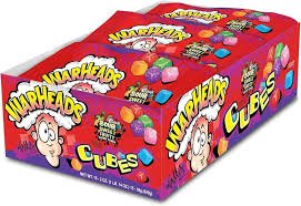 (S1 - 03) Box - US - Warheads Sour Chewy Cubes 2 oz Standard size x 15 units - SugarMarket.ca