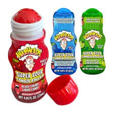 (S1 - 03) Box - US - Warheads Super Sour Tongue Rollers .85oz(24g) Display x 12 Units - SugarMarket.ca