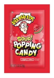 (S1 - 03) CHINA - Warheads - Pop Candy Pouch - SOUR Watermelon 0.33oz (9g) x 1 unit - SugarMarket.ca