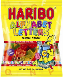 (S1 - 03) Germany - Haribo Alphabet Letters 5 oz (142g) x 1 unit - SugarMarket.ca