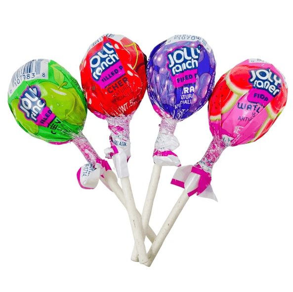 (S1 - 03) Mexico - Jolly Rancher Fruit Chew Lollipops 0.56 oz (16g) x 1 Unit - SugarMarket.ca