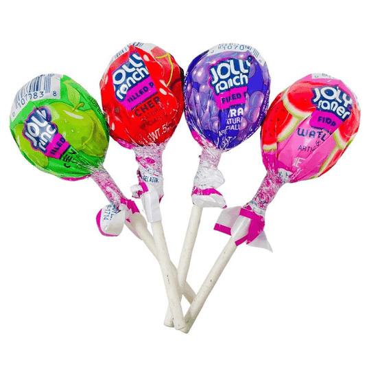 (S1 - 03) Mexico - Jolly Rancher Fruit Chew Lollipops 0.56 oz (16g) x 1 Unit - SugarMarket.ca