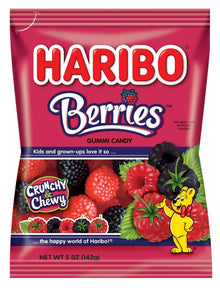 (S1 - 03) TURKEY - Haribo Raspberries (Berries) 5oz (142g) x 1 unit - SugarMarket.ca
