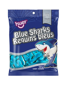 (S1 - 04) Box - Huer - Peg Bag 120g - Blue Sharks x 24 units - SugarMarket.ca
