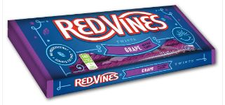 (S1 - 04) Box - Red Vines - Grape Twists Tray 5oz (141g) x 12 Units - SugarMarket.ca