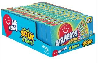 (S1 - 04) Box - US - Theater Box - Airheads SOUR Assorted 3.3oz x 12 Units - SugarMarket.ca