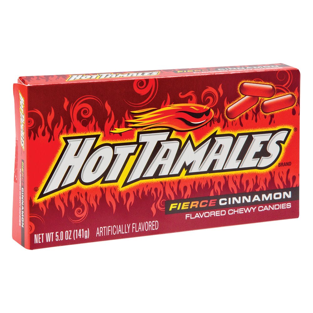 (S1 - 04) Box - US - Theater Box Hot Tamales Fierce Cinnamon 4.25oz x 12 Units - SugarMarket.ca