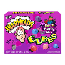 (S1 - 04) Box - US - Theater Box Warheads Sour Berry Cubes 3.5oz(99g) x 12 Units - SugarMarket.ca