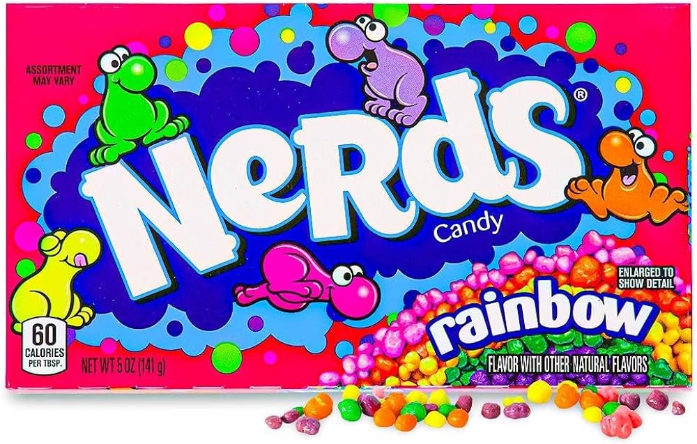 (S1 - 04) Box - Us - Theater Box WONKA Nerds Rainbow Box x12 units - SugarMarket.ca