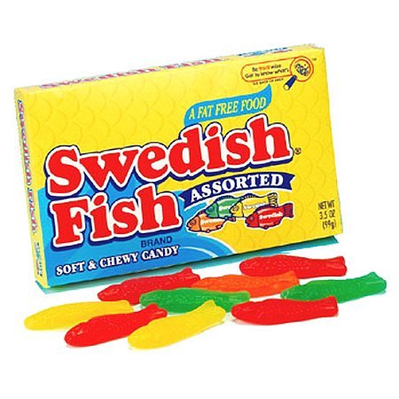 (S1 - 04) Canada - Theater Box - Swedish Fish - Assorted 3.5 oz (99g) x 1 unit - SugarMarket.ca