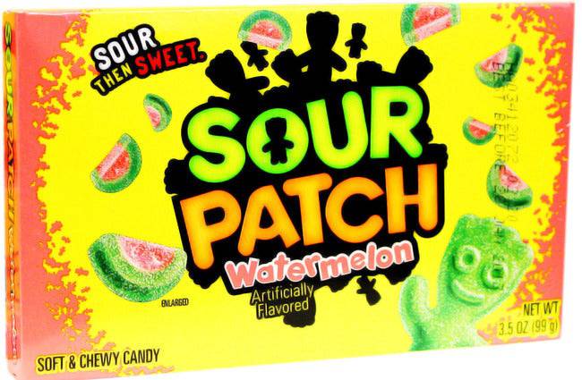 (S1 - 04) Turkey - Theater Box Sour Patch Watermelon 3.5 oz (99g) x 1 unit - SugarMarket.ca