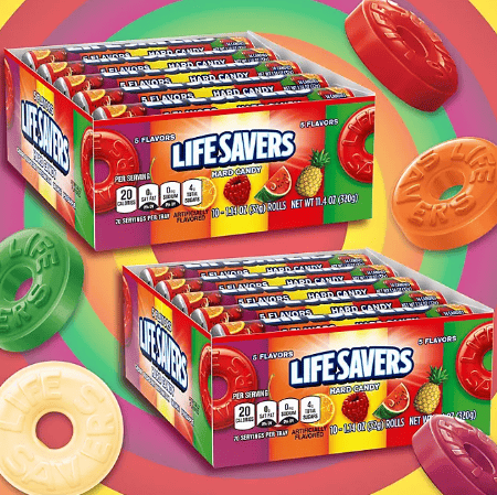 (S1 - 04) US - Lifesavers Hard Roll 5 Flavor 1.1 oz (32g) x 1 Unit - SugarMarket.ca