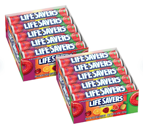 (S1 - 04) US - Lifesavers Hard Roll 5 Flavor 1.1 oz (32g) x 1 Unit - SugarMarket.ca
