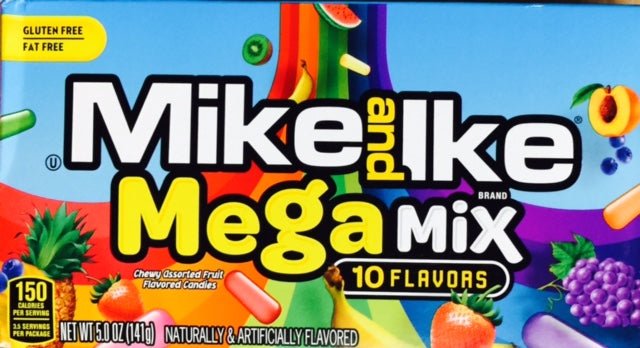 (S1 - 04) Us - Theater Box Mike & Ike Mega Mix 4.25oz(120g) x 1 Unit - SugarMarket.ca