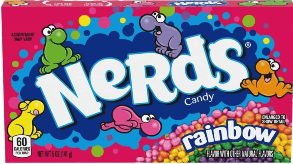 (S1 - 04) Us - Theater Box WONKA Nerds Rainbow Box 5oz (141g) x 1 unit - SugarMarket.ca