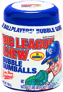 (S1 - 05) Box - Big League Chew 55ct Minis To Go Cup - 3.7oz (105g) x 6 Jars - SugarMarket.ca