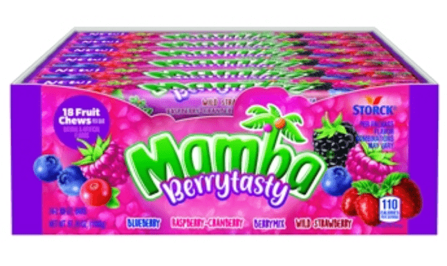 (S1 - 05) Box - GERMANY - Mamba Stick - Berrytasty 2.8oz (79g) x 24 units - SugarMarket.ca