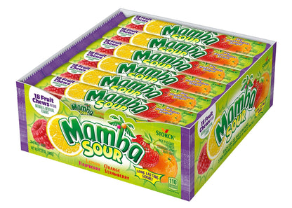 (S1 - 05) Box - GERMANY - Mamba stick pack - Sour 2.80 oz (24 Units) - SugarMarket.ca