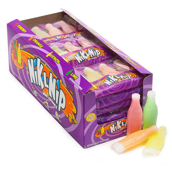 (S1 - 05) Box - Nik - L - Nip Original Wax Bottles (4 Pk) x 18 units - SugarMarket.ca