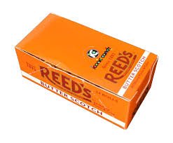(S1 - 05) Box - Uk - Iconic Reeds Rolls - Butter Scotch 1.1oz (29g) x 24 units - SugarMarket.ca
