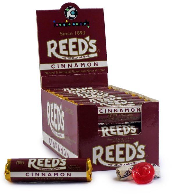 (S1 - 05) Box - Uk - Iconic Reeds Rolls - Cinnamon 1.1oz (29g) x 24 units - SugarMarket.ca