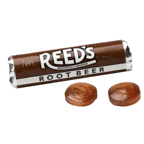 (S1 - 05) Box - Uk - Iconic Reeds Rolls - Root Beer 1.1oz (29g) x 24 units - SugarMarket.ca