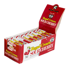 (S1 - 05) Box - UK - Iconic Regal Crown Rolls - Sour Cherry 1.01oz (29g) x 24 units - SugarMarket.ca