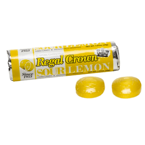 (S1 - 05) Box - UK - Iconic Regal Crown Rolls - Sour Lemon 1.01oz (29g) x 24 units - SugarMarket.ca