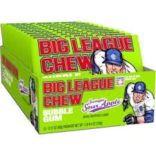 (S1 - 05) Box - US - Big League Chew Apple 2.12oz(60g) x 12 Units - SugarMarket.ca