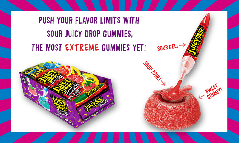 (S1 - 05) CHINA - Topps - Juicy Drop Gummies 2.01oz (59g) x 1 Unit - SugarMarket.ca
