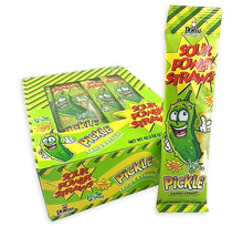(S1 - 06) Box - Dorval Sour Power Straws - Pickle (Limited Edition) 1.75oz (50g) x 24 Units - SugarMarket.ca