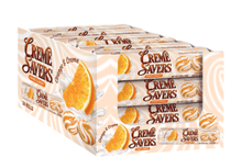(S1 - 06) Box - GREECE - Creme Savers - Orange & Creme - ROLLs 13pcs x 24 units - SugarMarket.ca