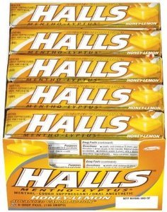 (S1 - 06) Box - Halls Stick Honey Lemon 20 units - SugarMarket.ca