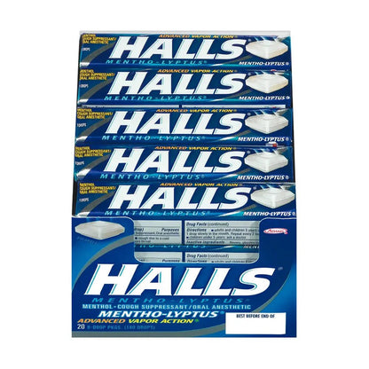 (S1 - 06) Box - Halls Stick Mentho - Lyptus 20 units - SugarMarket.ca