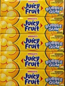 (S1 - 06) Box - Macedonia - Gum - Juicy Fruit Bubblegum - Original 18 units - SugarMarket.ca