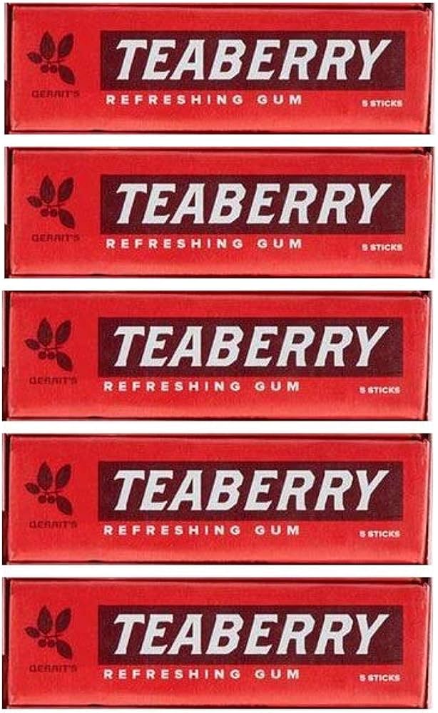 (S1 - 06) Box - MOROCCO - Gum - Nostalgia Teaberry x 20 units - SugarMarket.ca