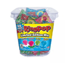 (S1 - 06) Box - THAILAND - Topps Ring Pop TUB x 44 units (22OZ) - SugarMarket.ca